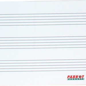 Parrot Plastic 297x210mm Music Lines Writing Slate Parrot Plastic 297x210mm Music Lines Writing Slate