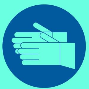 Tower Photoluminescent Sign – Hand Protection Tower Photoluminescent Sign – Hand Protection