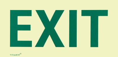 Tower Photoluminescent Sign – Exit Tower Photoluminescent Sign – Exit