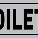 Tower Aluminium Anodised Sign – Toilets Tower Aluminium Anodised Sign – Toilets