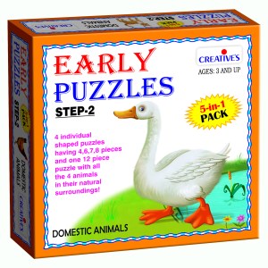 Creatives Early Puzzle Step II – Domestic Animals Creatives Early Puzzle Step II – Domestic Animals