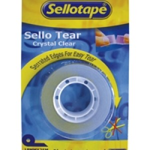 Sellotape Sello Tear Clear Tape – Perforated 18mmX25m (Box of 10) Sellotape Sello Tear Clear Tape – Perforated 18mmX25m (Box of 10)