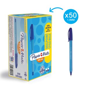 PAPER MATE Inkjoy 100 Capped Ball Pen – Blue (Box of 50) PAPER MATE Inkjoy 100 Capped Ball Pen – Blue (Box of 50)