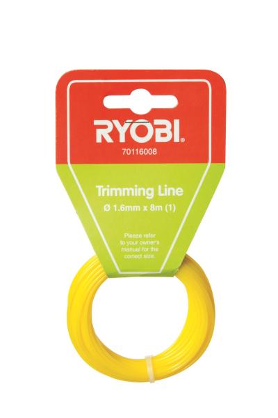Ryobi – Trimming Line 1.6mm x 8m Ryobi – Trimming Line 1.6mm x 8m