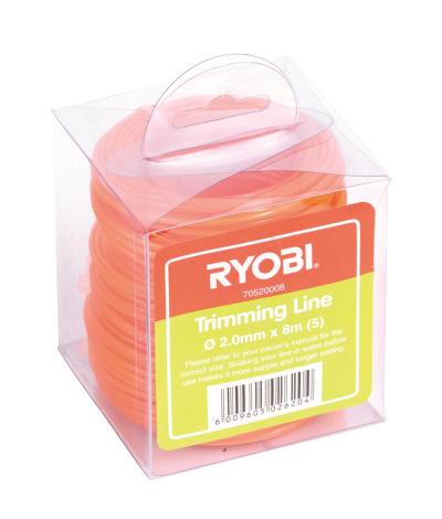 Ryobi – Trimming Line 2.0mm x 8m Ryobi – Trimming Line 2.0mm x 8m
