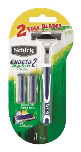 Schick Exacta II System Male Razor & 2 Blades Schick Exacta II System Male Razor & 2 Blades
