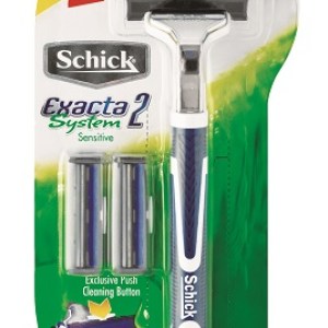 Schick Exacta II System Male Razor & 2 Blades Schick Exacta II System Male Razor & 2 Blades