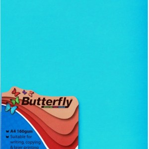 Butterfly – A4 Bright Board – Blue – 1 Pack Butterfly – A4 Bright Board – Blue – 1 Pack