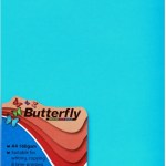 Butterfly – A4 Bright Board – Blue – 1 Pack Butterfly – A4 Bright Board – Blue – 1 Pack
