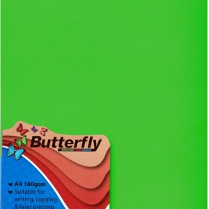 Butterfly A4 Bright Board – 10s – Green Butterfly A4 Bright Board – 10s – Green