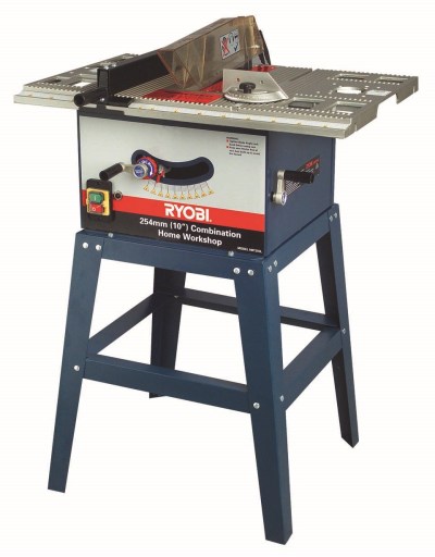 Ryobi – 25.4cm Table Saw Bore With Legs – Blue Ryobi – 25.4cm Table Saw Bore With Legs – Blue