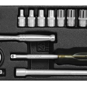 Yato – 1/4″ Socket Set in Metal Case – 15 Piece Yato – 1/4″ Socket Set in Metal Case – 15 Piece