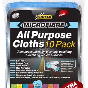 Shield MicroFibre All Purpose Cloths – 10 Pack Shield MicroFibre All Purpose Cloths – 10 Pack