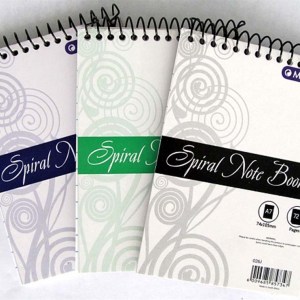 Marlin Design Side Spiral Notebook With PP Cover A4 100pg F/M Assorted Designs Marlin Design Side Spiral Notebook With PP Cover A4 100pg F/M Assorted Designs