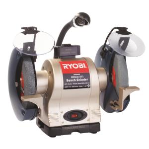 Ryobi – Bench Grinder 375 Watt H/D With Light and Wheel Dresser – 200Mm Ryobi – Bench Grinder 375 Watt H/D With Light and Wheel Dresser – 200Mm