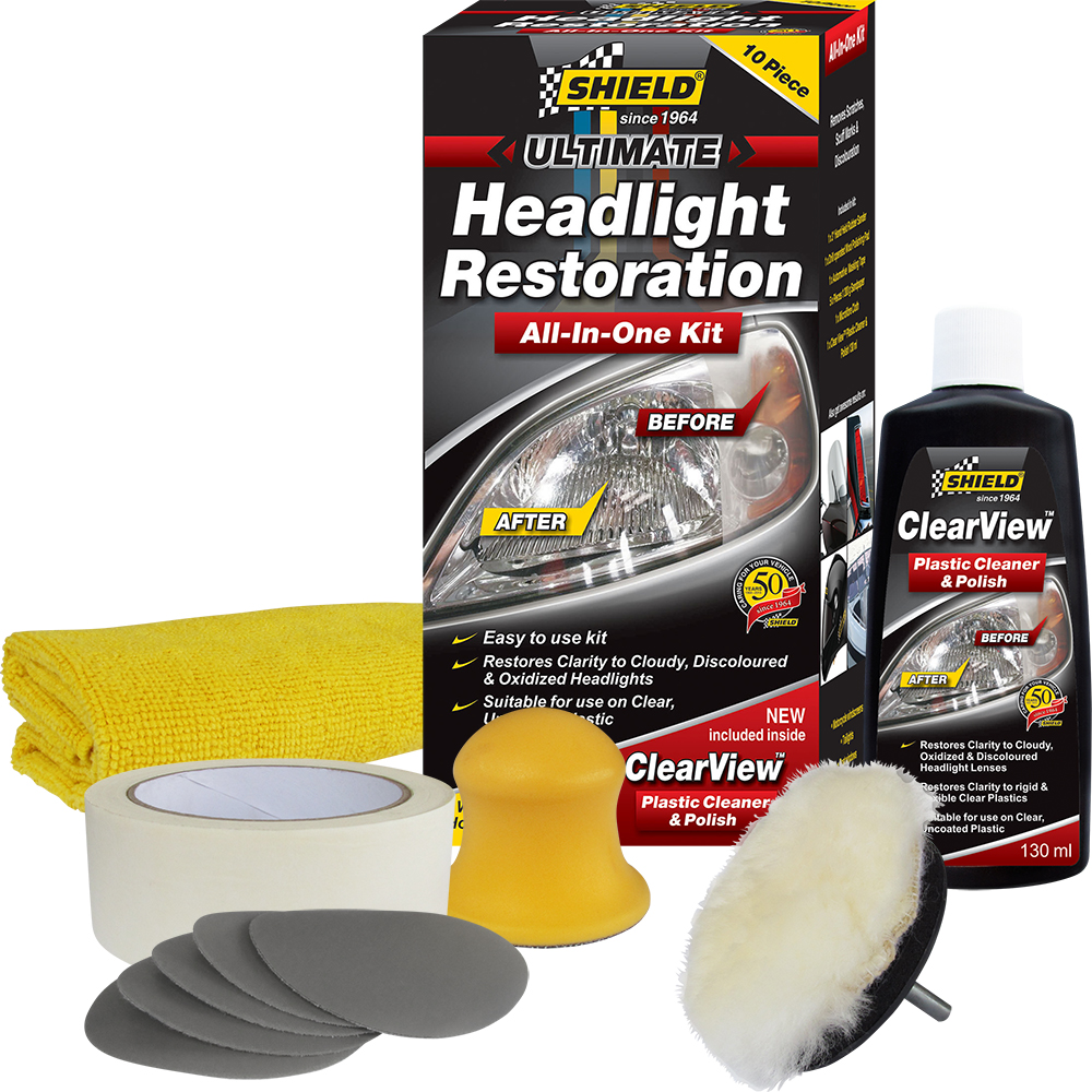 Shield Headlight Restoration Kit Set of 10 Shield Headlight Restoration Kit Set of 10