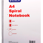 Marlin A4 100 Page Spiral Note Book Marlin A4 100 Page Spiral Note Book