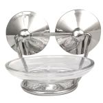 Wildberry – Iron and Glass Soap Dish – Chrome Wildberry – Iron and Glass Soap Dish – Chrome
