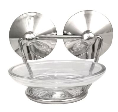 Wildberry – Iron and Glass Soap Dish – Chrome Wildberry – Iron and Glass Soap Dish – Chrome