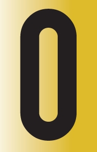 Tower Adhesive Reflective Number Sign – Large 0 Tower Adhesive Reflective Number Sign – Large 0