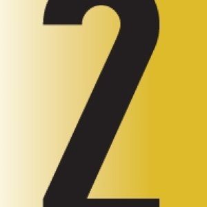 Tower Adhesive Reflective Number Sign – Large 2 Tower Adhesive Reflective Number Sign – Large 2