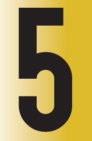 Tower Adhesive Reflective Number Sign – Large 5 Tower Adhesive Reflective Number Sign – Large 5