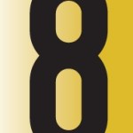 Tower Adhesive Reflective Number Sign – Large 8 Tower Adhesive Reflective Number Sign – Large 8