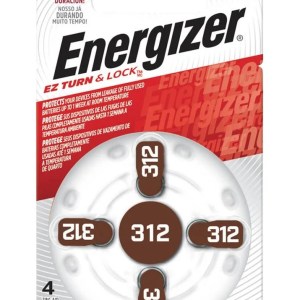 Energizer AZ312 Zinc Air Hearing Aid Battery Card 4 Energizer AZ312 Zinc Air Hearing Aid Battery Card 4