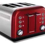 Morphy Richards – 4 Slice Metallic Accents Toaster – Red Morphy Richards – 4 Slice Metallic Accents Toaster – Red