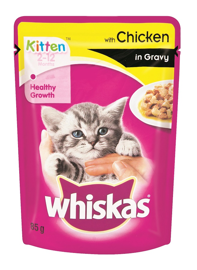 Whiskas – Kitten Pouch Chicken In Gravy – 0.085kg Whiskas – Kitten Pouch Chicken In Gravy – 0.085kg