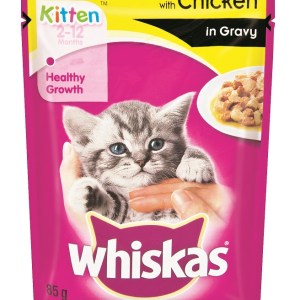 Whiskas – Kitten Pouch Chicken In Gravy – 0.085kg Whiskas – Kitten Pouch Chicken In Gravy – 0.085kg
