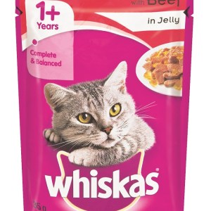 Whiskas – Adult Pouch Beef In Jelly – 0.085kg Whiskas – Adult Pouch Beef In Jelly – 0.085kg