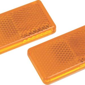 Motoquip – Amber Oblong Self Adhesive Reflectors Motoquip – Amber Oblong Self Adhesive Reflectors