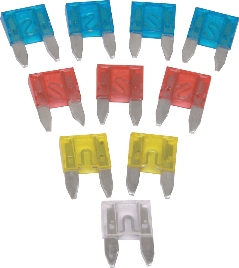 Motoquip – Miniature Blade Fuses – 10 Piece Motoquip – Miniature Blade Fuses – 10 Piece