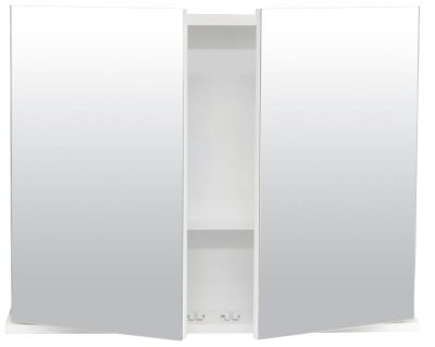 Wildberry – Double Door Mirror Cabinet – White Wildberry – Double Door Mirror Cabinet – White