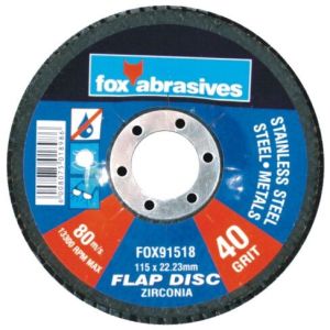 Fox Tools – Abrasive Disc Flap Std 115mm – 40g Fox Tools – Abrasive Disc Flap Std 115mm – 40g