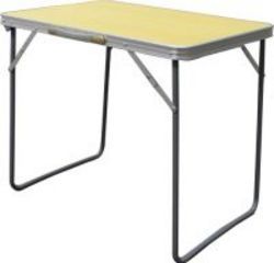AfriTrail Aluminium Melamine Wood Finish Folding Camp Table 70cm AfriTrail Aluminium Melamine Wood Finish Folding Camp Table 70cm