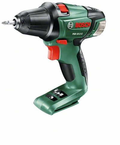 Bosch – PSR 18 LI-2 Cordless Drill/Driver – Green Bosch – PSR 18 LI-2 Cordless Drill/Driver – Green