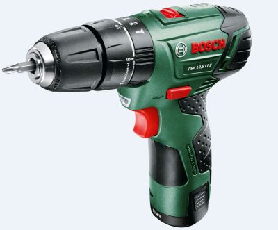 Bosch – PSB 10 – 8 LI-2 Lithium-Ion Cordless Combi Drill – Green Bosch – PSB 10 – 8 LI-2 Lithium-Ion Cordless Combi Drill – Green