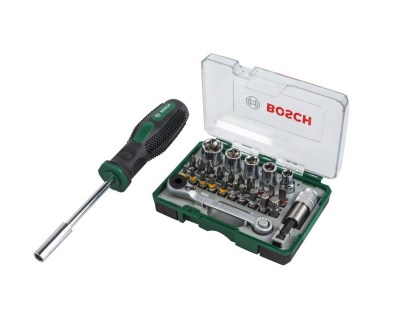 Bosch – 27 Piece Mini-Ratchet Set & Hand Screwdriver Bosch – 27 Piece Mini-Ratchet Set & Hand Screwdriver