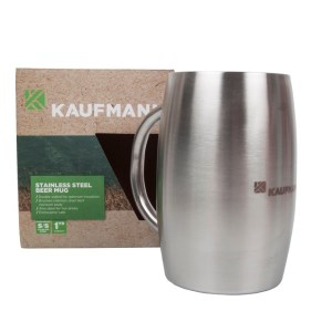 Kaufmann – Stainless Steel Beer Mug – 375ml Kaufmann – Stainless Steel Beer Mug – 375ml