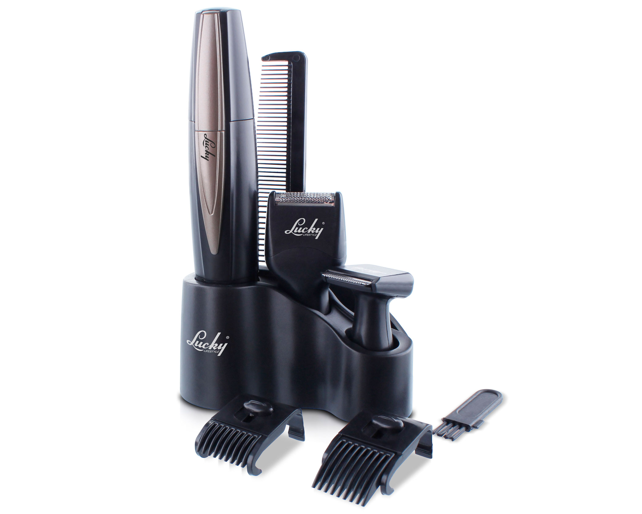 Lucky Trimmer Set Plastic Black # Lucky Trimmer Set Plastic Black #
