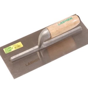 Lasher Tools – Single Tang Plaster Trowel With Wooden Handle – 280Mm Lasher Tools – Single Tang Plaster Trowel With Wooden Handle – 280Mm