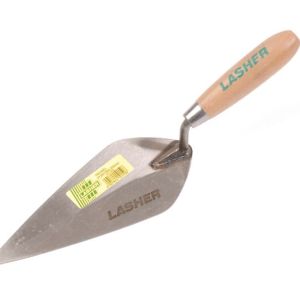Lasher Tools – Pointing Trowel With Wooden Handle – 200Mm Lasher Tools – Pointing Trowel With Wooden Handle – 200Mm