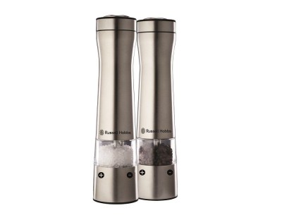 Russell Hobbs – LED Electric Salt & Pepper Mill Set Russell Hobbs – LED Electric Salt & Pepper Mill Set