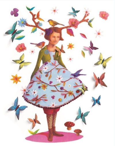 Djeco Wall Stickers Rose of Wood Djeco Wall Stickers Rose of Wood