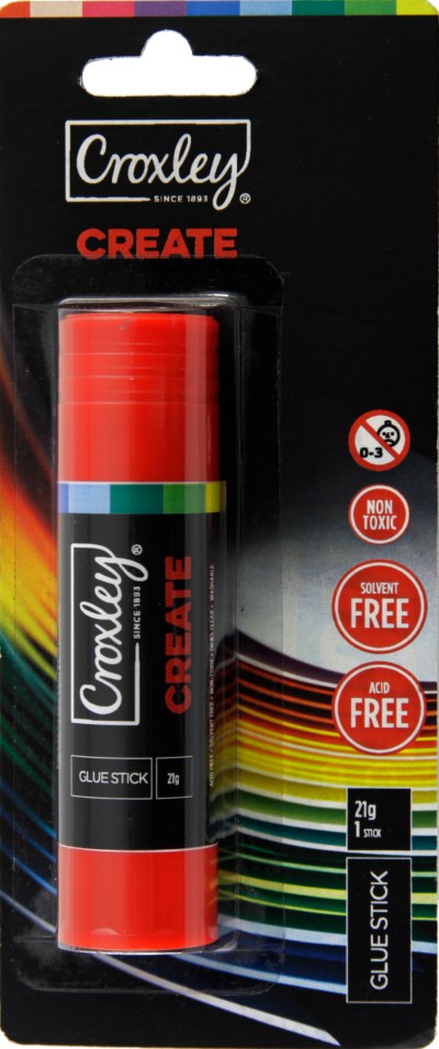 Croxley Create Glue Stick – 36g Blister Card Croxley Create Glue Stick – 36g Blister Card