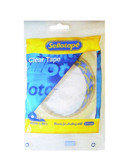 Sellotape Clear Tape – 18mm x 50m Sellotape Clear Tape – 18mm x 50m