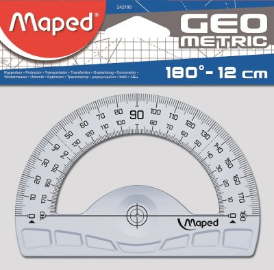 Maped Geo Metric Protractor 180 Degree – 12cm Maped Geo Metric Protractor 180 Degree – 12cm
