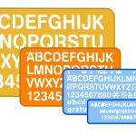 Helix Lettering Stencil Set – 4 Piece Helix Lettering Stencil Set – 4 Piece